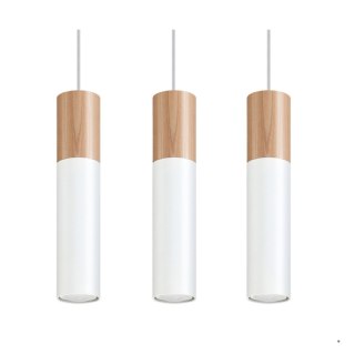 Sollux Lighting Lampa wisząca PABLO 3L biała