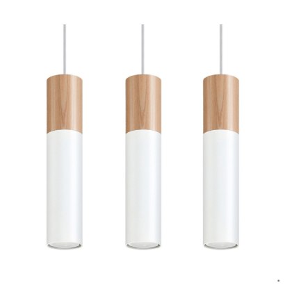 Sollux Lighting Lampa wisząca PABLO 3L biała