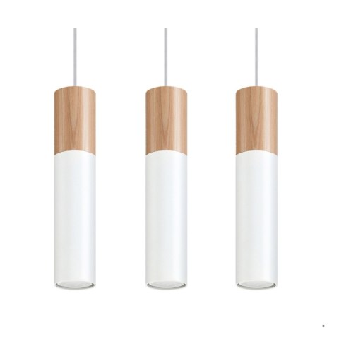 Sollux Lighting Lampa wisząca PABLO 3L biała