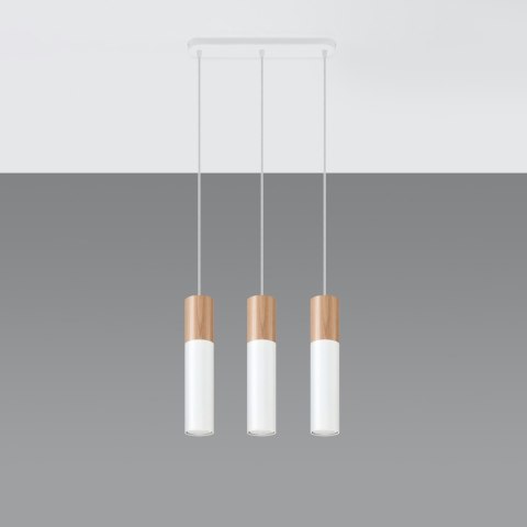 Sollux Lighting Lampa wisząca PABLO 3L biała