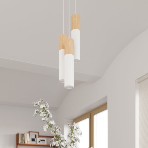 Sollux Lighting Lampa wisząca PABLO 3L biała