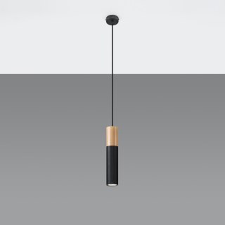 Sollux Lighting Lampa wisząca PABLO czarna