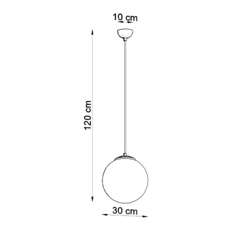 Sollux Lighting Lampa wisząca UGO 30 złota