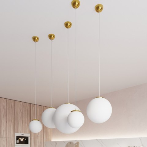 Sollux Lighting Lampa wisząca UGO 30 złota