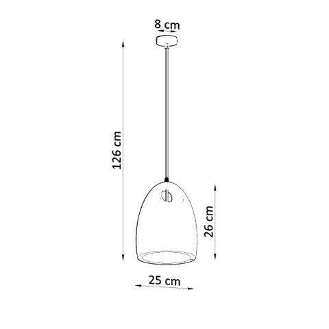 Sollux Lighting Lampa wisząca ceramiczna BUKANO
