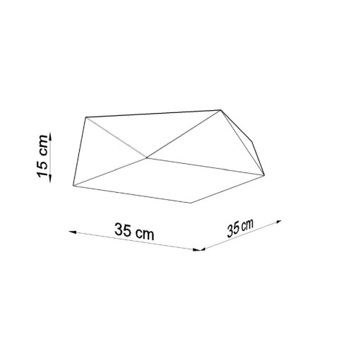 Sollux Lighting Plafon HEXA 35 biały