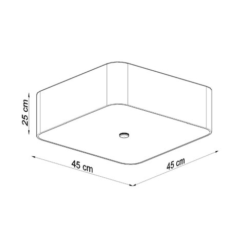 Sollux Lighting Plafon LOKKO 45 biały