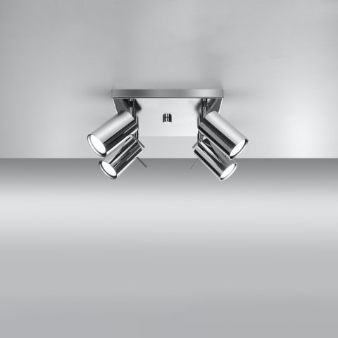 Sollux Lighting Plafon RING 4 chrom