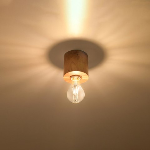 Sollux Lighting Plafon SALGADO naturalne drewno