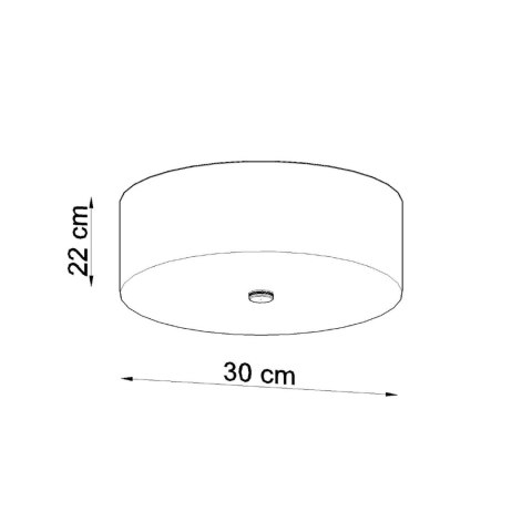 Sollux Lighting Plafon SKALA 30 biały