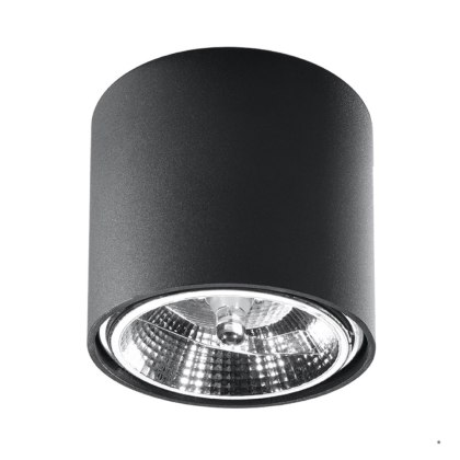 Sollux Lighting Plafon TIUBE czarny