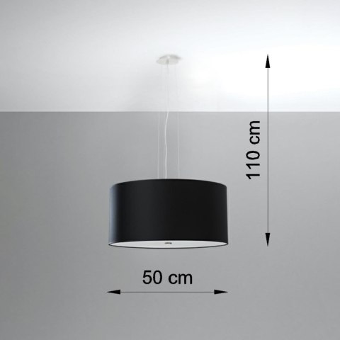 Sollux Lighting Żyrandol OTTO 50 czarny