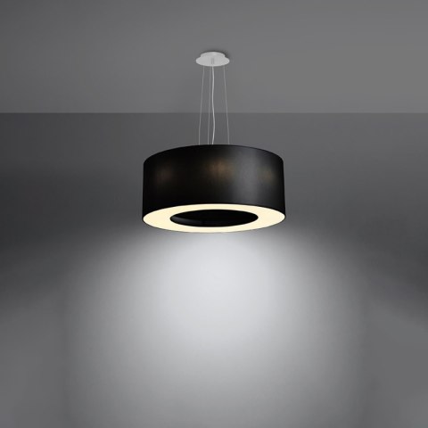 Sollux Lighting Żyrandol SATURNO 50 czarny