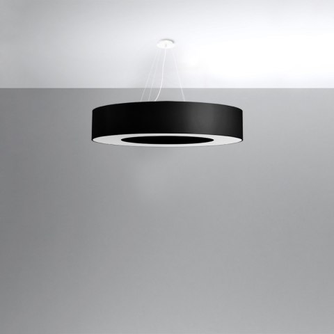 Sollux Lighting Żyrandol SATURNO 90 czarny