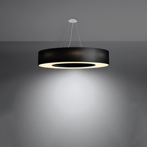 Sollux Lighting Żyrandol SATURNO 90 czarny