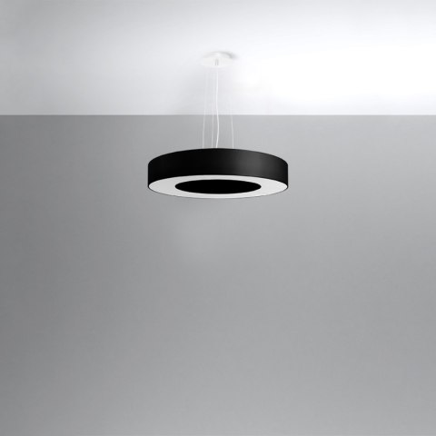 Sollux Lighting Żyrandol SATURNO SLIM 50 czarny