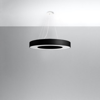 Sollux Lighting Żyrandol SATURNO SLIM 70 czarny