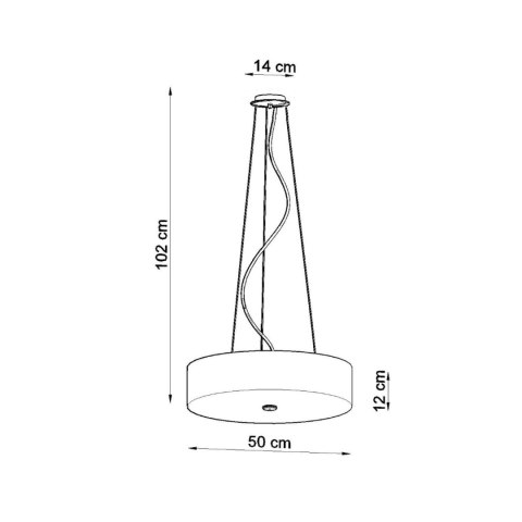 Sollux Lighting Żyrandol SKALA 50 biały