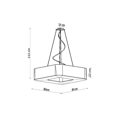 Sollux Lighting Żyrandol URANO 80 biały