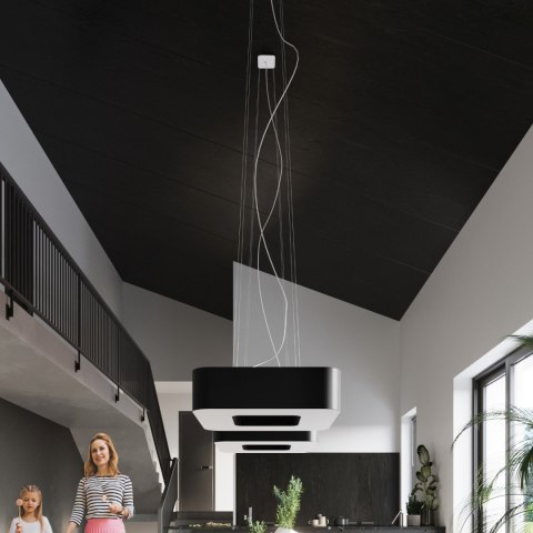 Sollux Lighting Żyrandol URANO 80 czarny