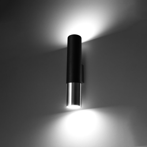 Sollux Lighting Kinkiet LOOPEZ czarny/chrom