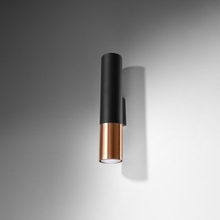 Sollux Lighting Kinkiet LOOPEZ czarny/miedź