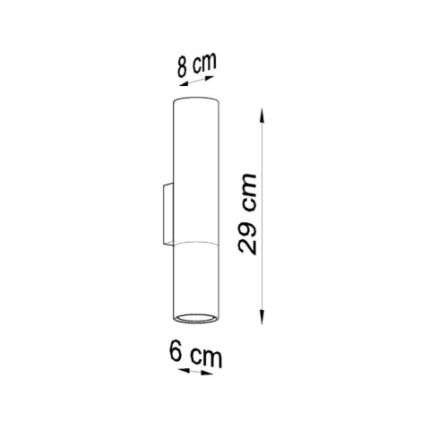 Sollux Lighting Kinkiet LOOPEZ czarny/miedź