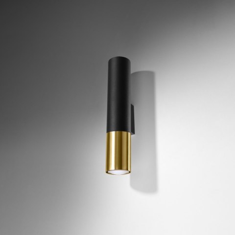 Sollux Lighting Kinkiet LOOPEZ czarny/złoty