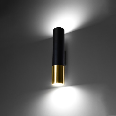 Sollux Lighting Kinkiet LOOPEZ czarny/złoty