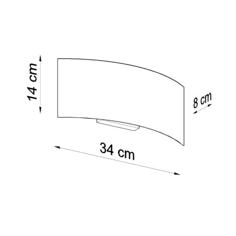 Sollux Lighting Kinkiet MAGNUS czarny