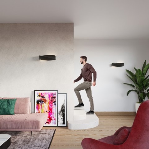 Sollux Lighting Kinkiet SIGMA czarny