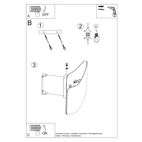 Sollux Lighting Kinkiet TILA 30 biały