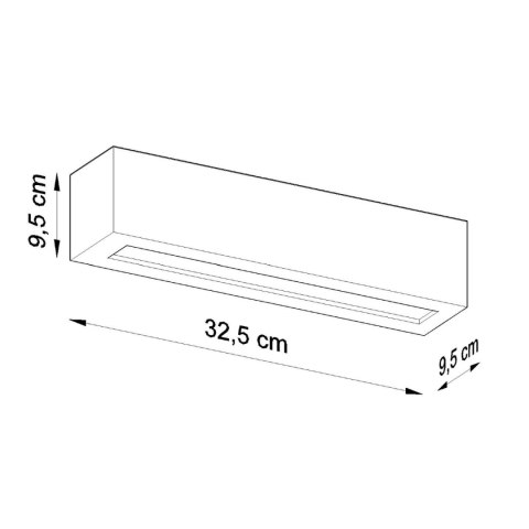 Sollux Lighting Kinkiet ceramiczny VEGA szary