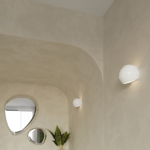 Sollux Lighting Kinkiet lakierowany GLOBE biały połysk
