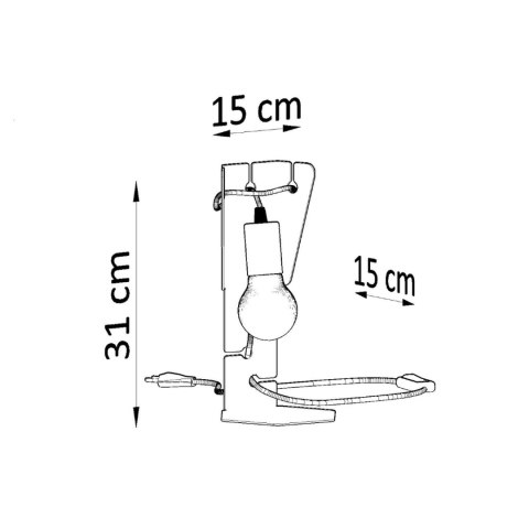 Sollux Lighting Lampa biurkowa ARBY biała