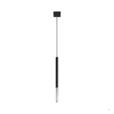 Sollux Lighting Lampa wisząca MOZAICA 1 czarny/chrom