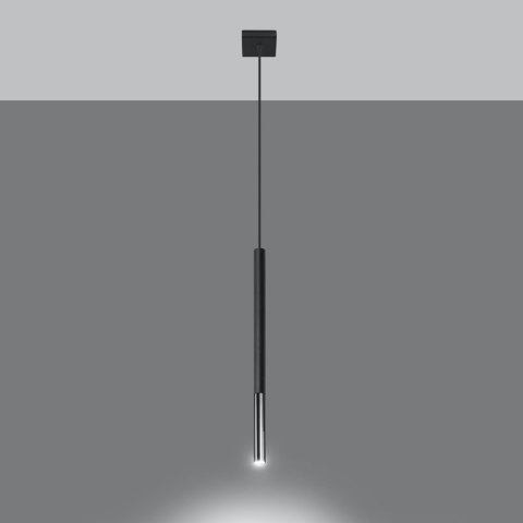 Sollux Lighting Lampa wisząca MOZAICA 1 czarny/chrom