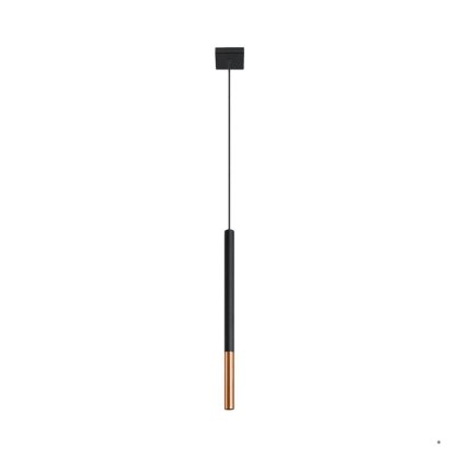Sollux Lighting Lampa wisząca MOZAICA 1 czarny/miedź