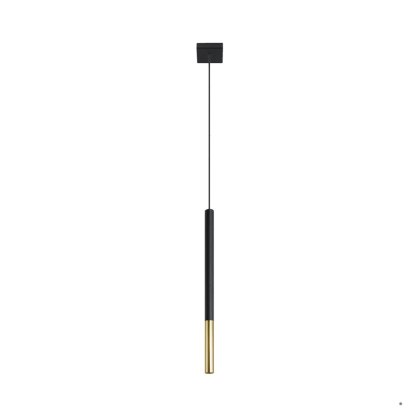 Sollux Lighting Lampa wisząca MOZAICA 1 czarny/złoto