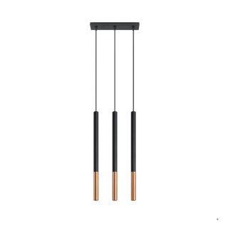 Sollux Lighting Lampa wisząca MOZAICA 3L czarny/miedź