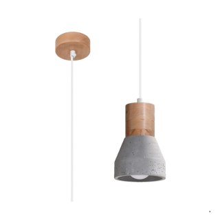 Sollux Lighting Lampa wisząca QUBIC szara