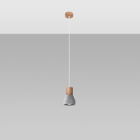 Sollux Lighting Lampa wisząca QUBIC szara