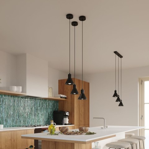 Sollux Lighting Lampa wisząca TALEJA 3 czarna [E27]
