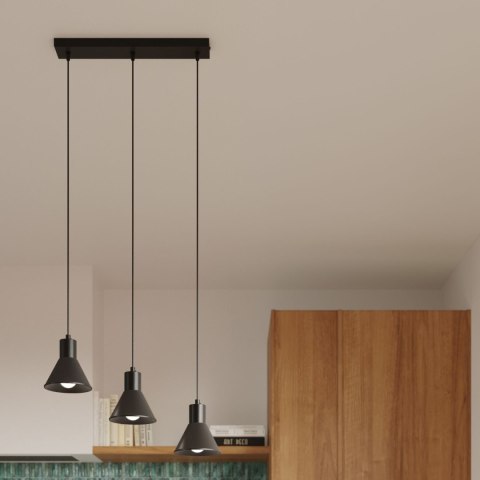 Sollux Lighting Lampa wisząca TALEJA 3 czarna [E27]
