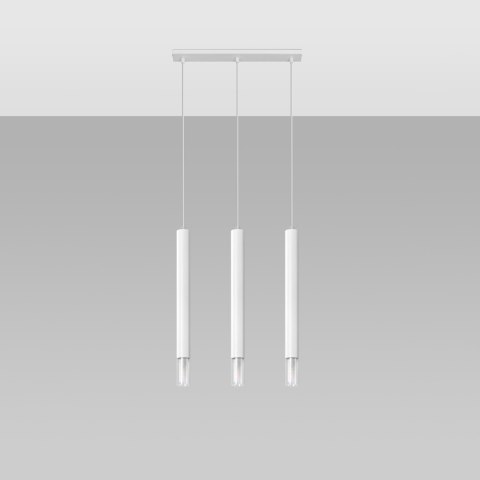 Sollux Lighting Lampa wisząca WEZYR 3 biała
