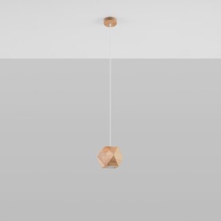 Sollux Lighting Lampa wisząca WOODY naturalne drewno