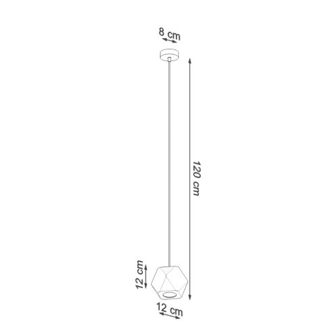 Sollux Lighting Lampa wisząca WOODY naturalne drewno