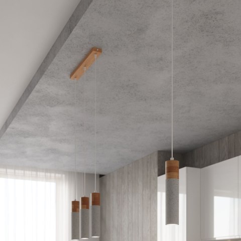 Sollux Lighting Lampa wisząca ZANE 1 szara