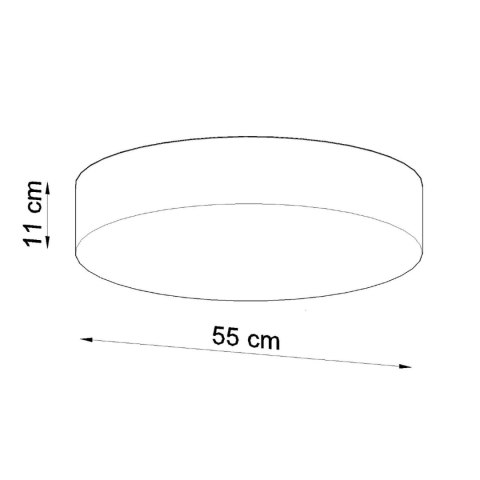 Sollux Lighting Plafon ARENA 55 szary