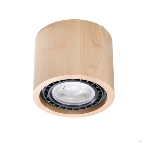 Sollux Lighting Plafon BASIC 1 naturalne drewno